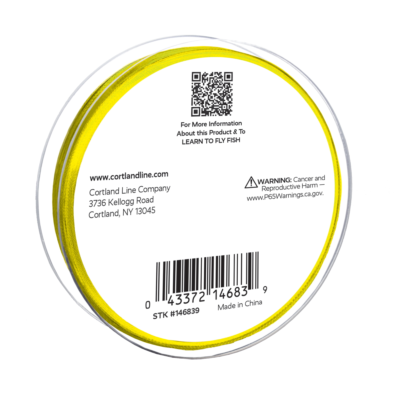 Fairplay Fly Line Reel Backing, Yellow, 20 Lb., 100 Yd, 146839