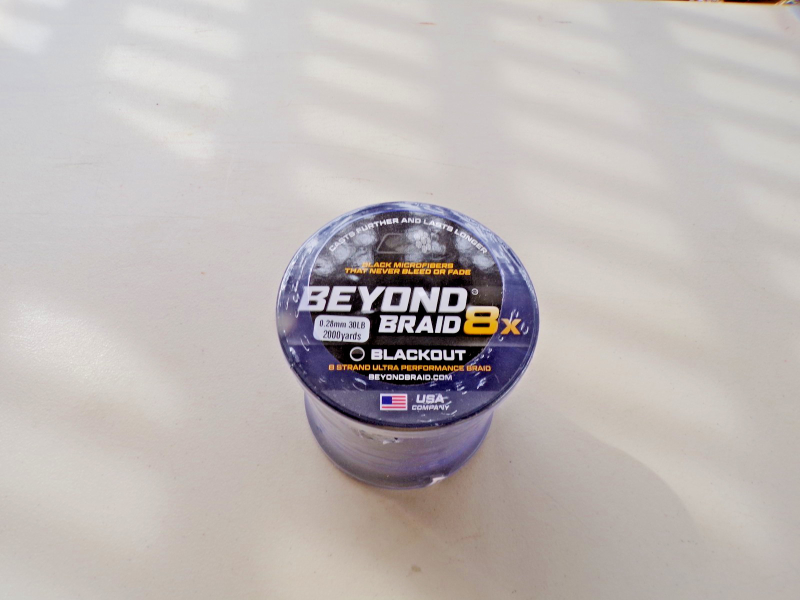 Beyond Braid, 8X Blackout 1600 Yrds. 30 Lb. Brand New Broken Spool