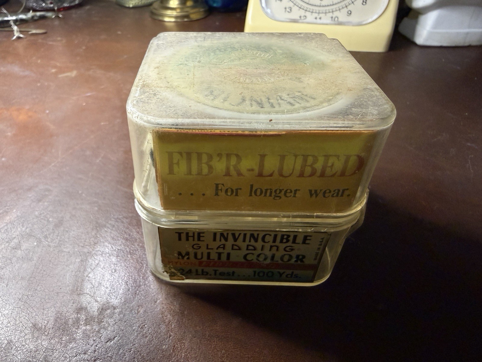 Vintage Gladding Invincible Fib’r-Lubed Line Lot of 2 Spools 24 lb Test