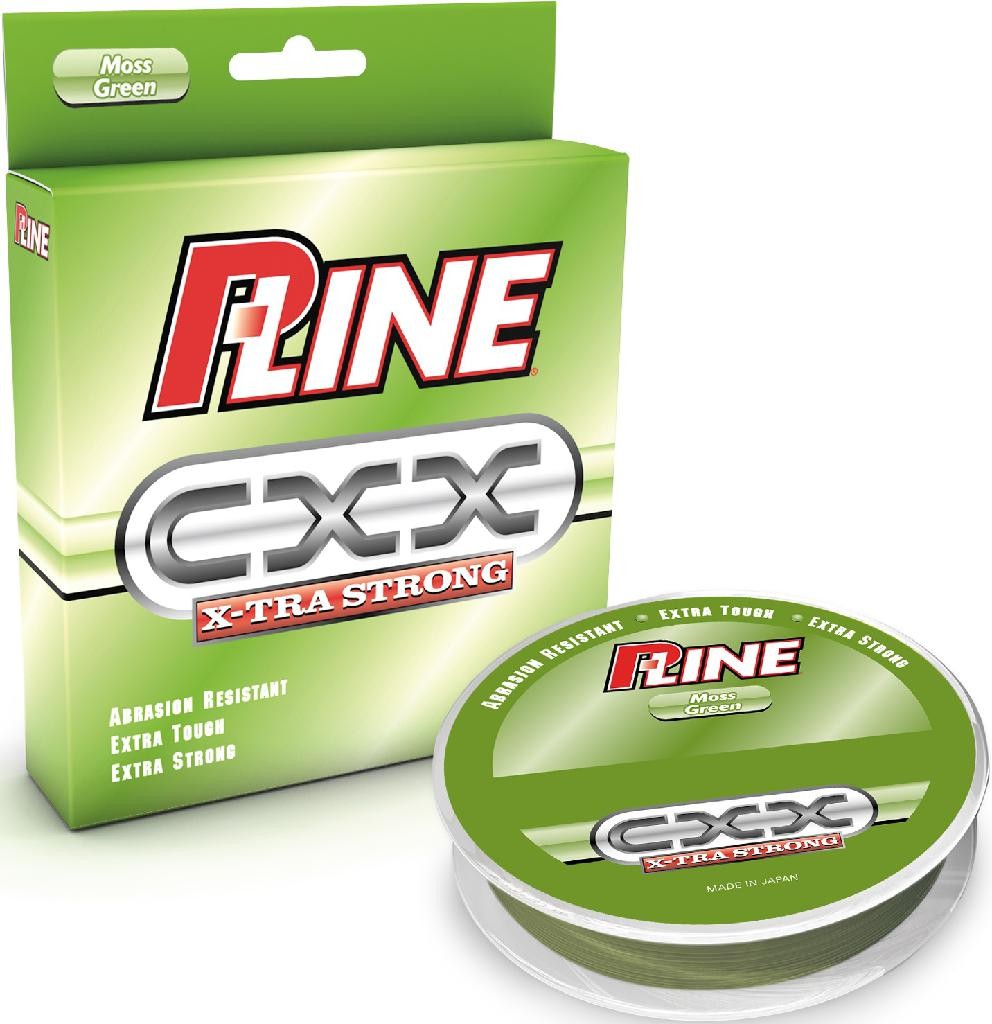 P-Line CXXFG-12 CXX X-Tra Strong Mono Filler Spool 12lb 300yd Moss Green