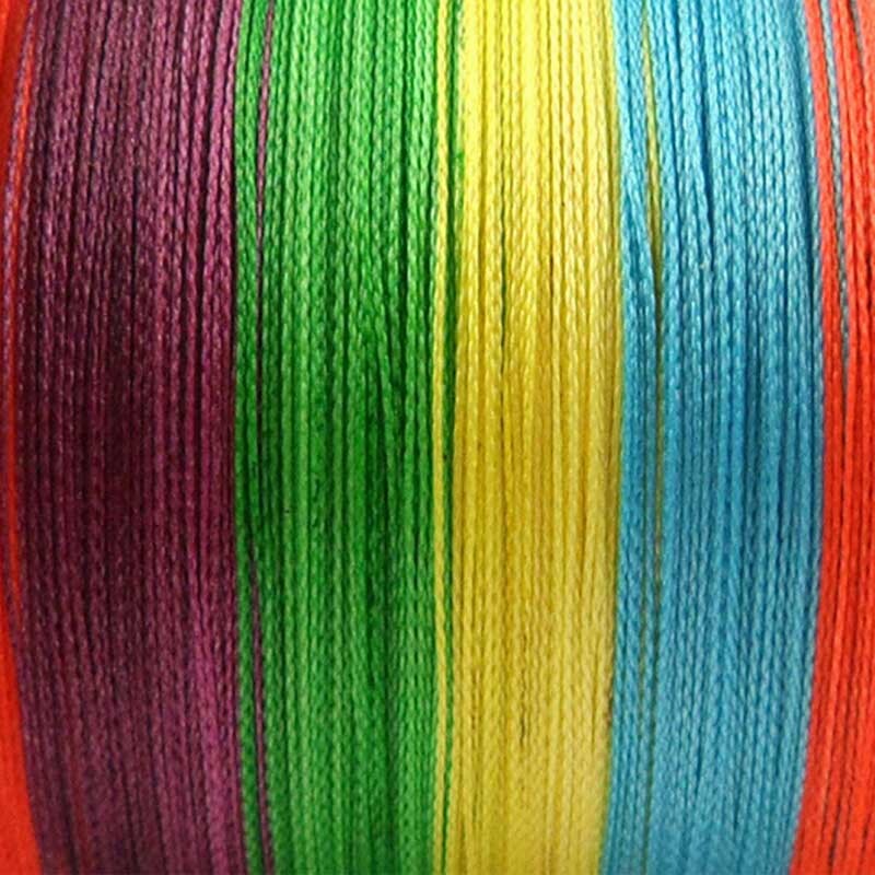 100/300/500M GA Sea Braided Fishing Line 4 Strands Strong Testing 10-100 Pounds
