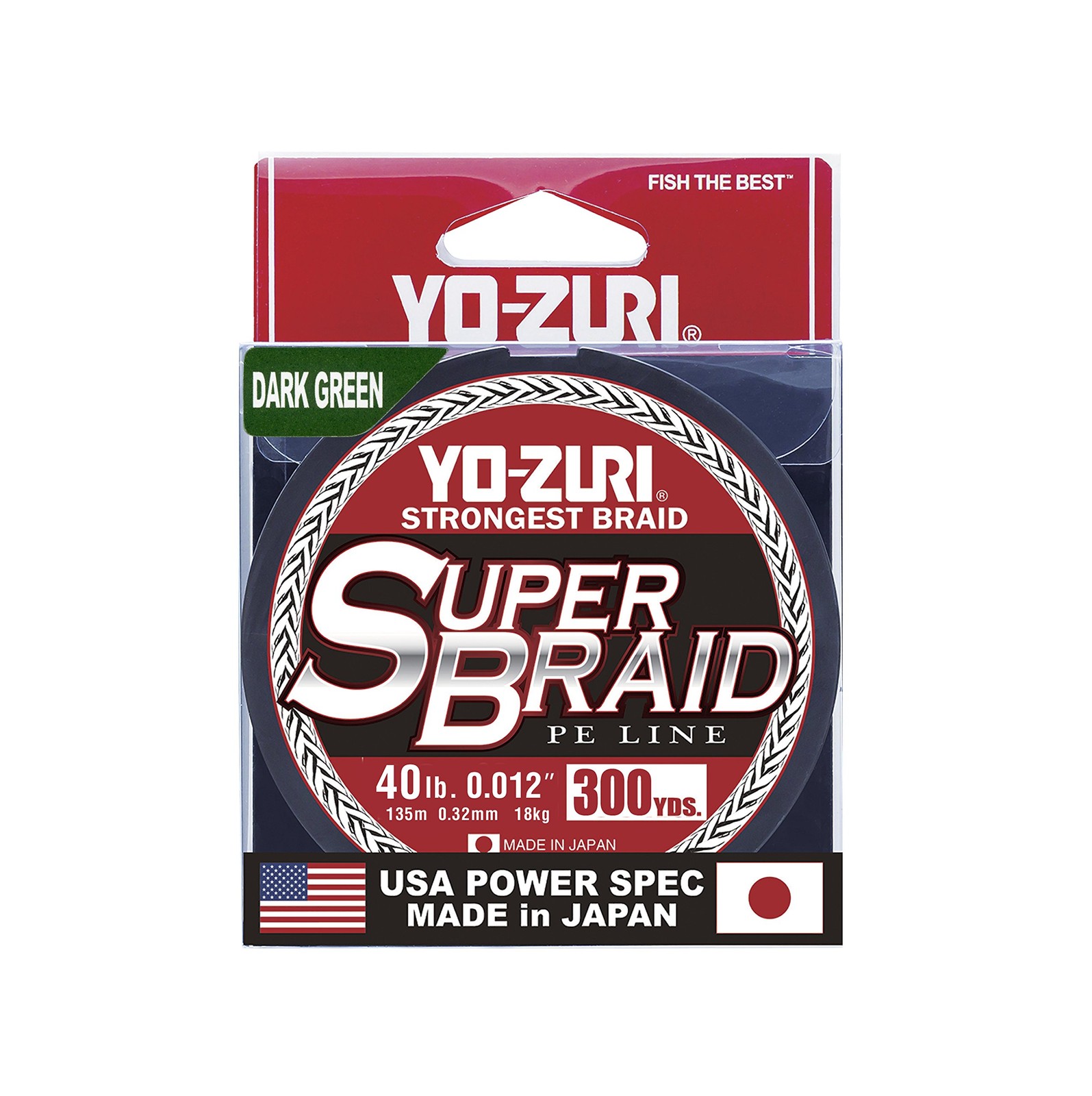 YZ SB 40LB DG 300YD Super Dark Green 40 lb