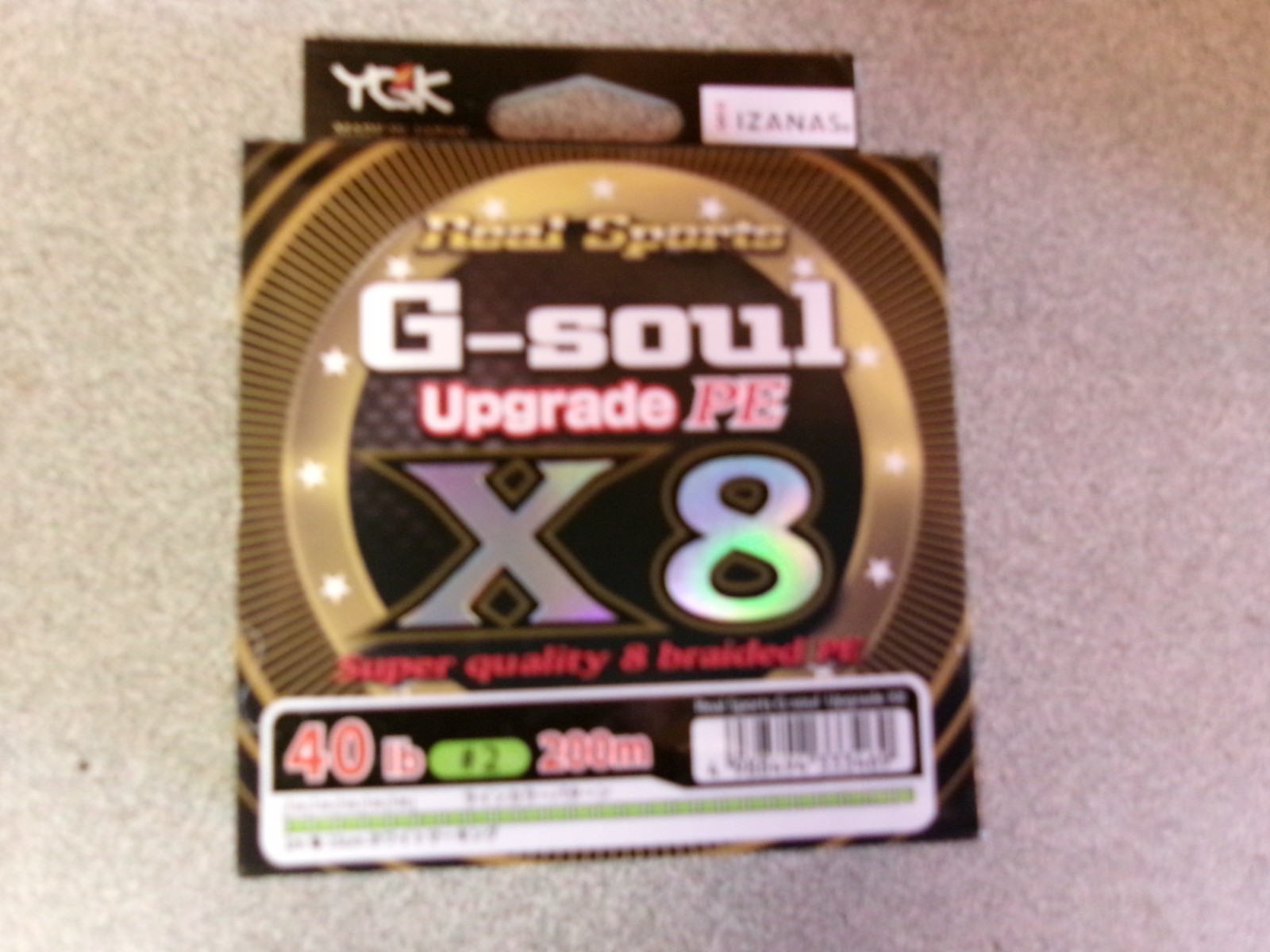 30 lb YGK Real Sports G-Soul Upgrade PE x 8 Braided Fishing Line 200m-222yds