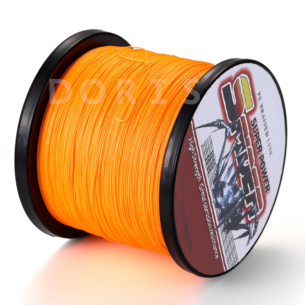 Dorisea 100M-2000M Orange Dynema PE Braid Fishing Line Pro Spider 6LB-500LB