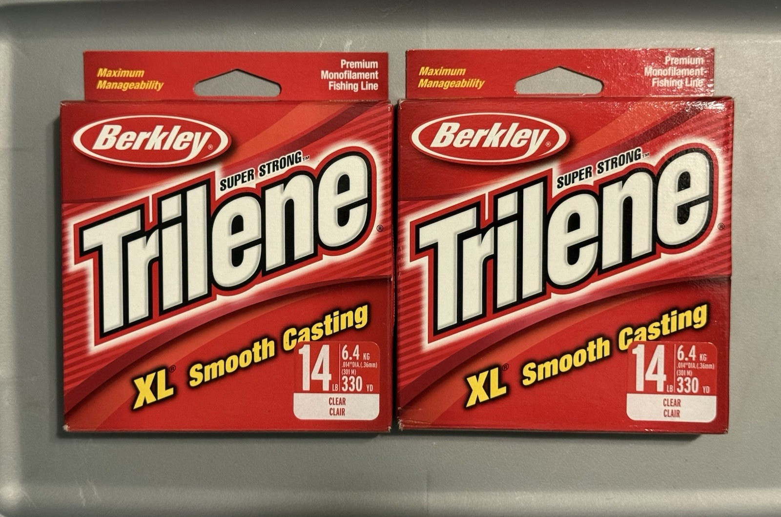 (2 Packs) Trilene XL Smooth Casting 14lb Clear Mono Fishing Line