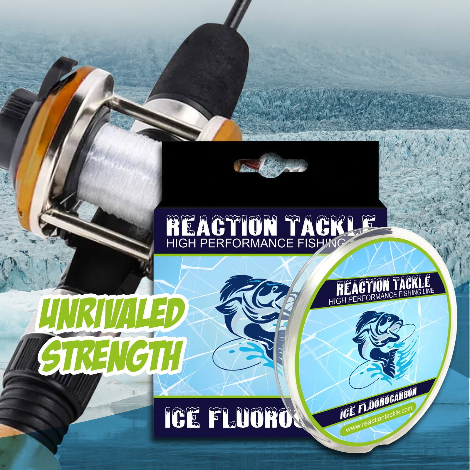 Reaction Tackle Ice Fishing Fluorocarbon