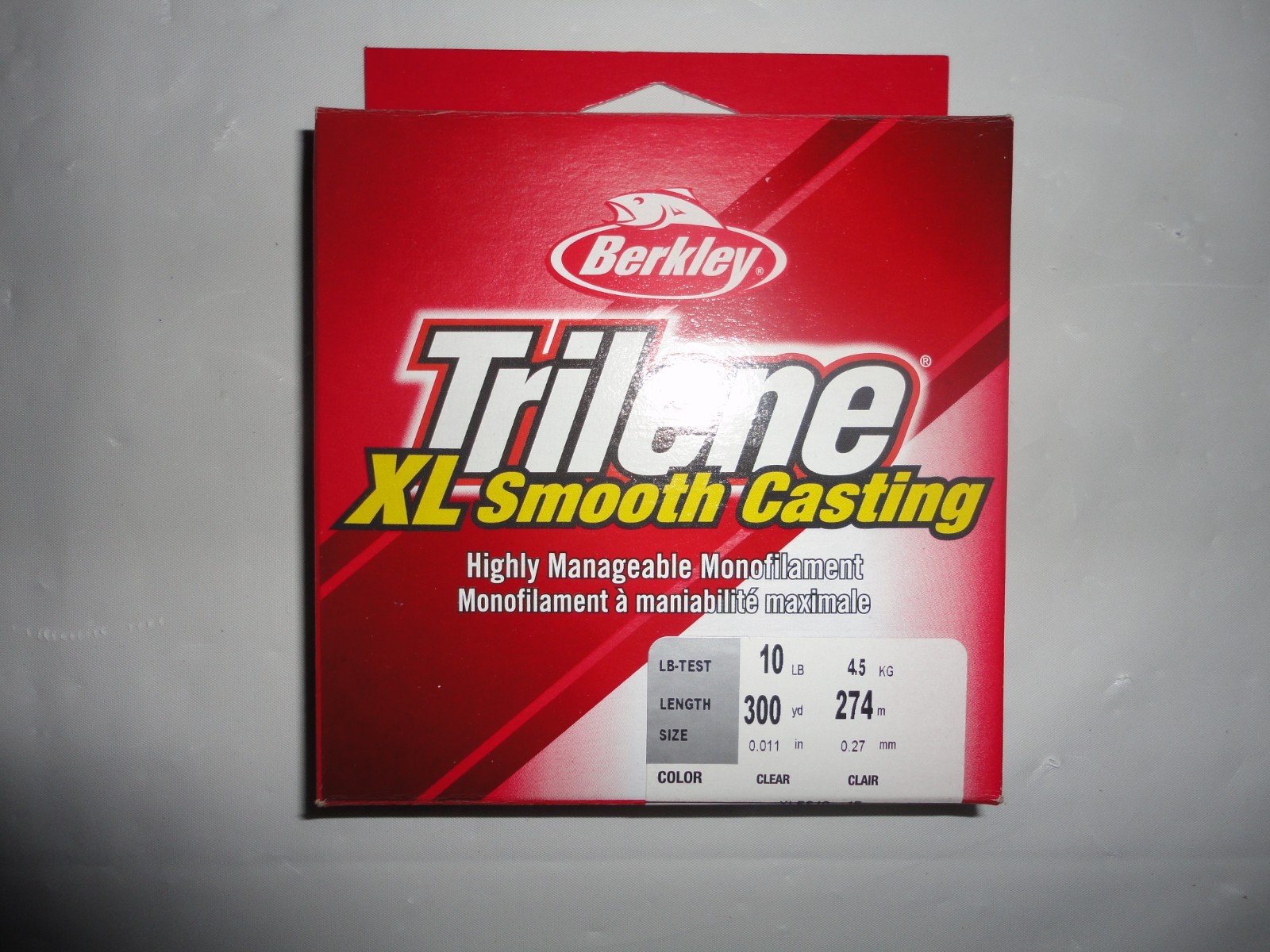 Trilene Monofilament XL Smooth Casting 10lb, 300yd, Clear