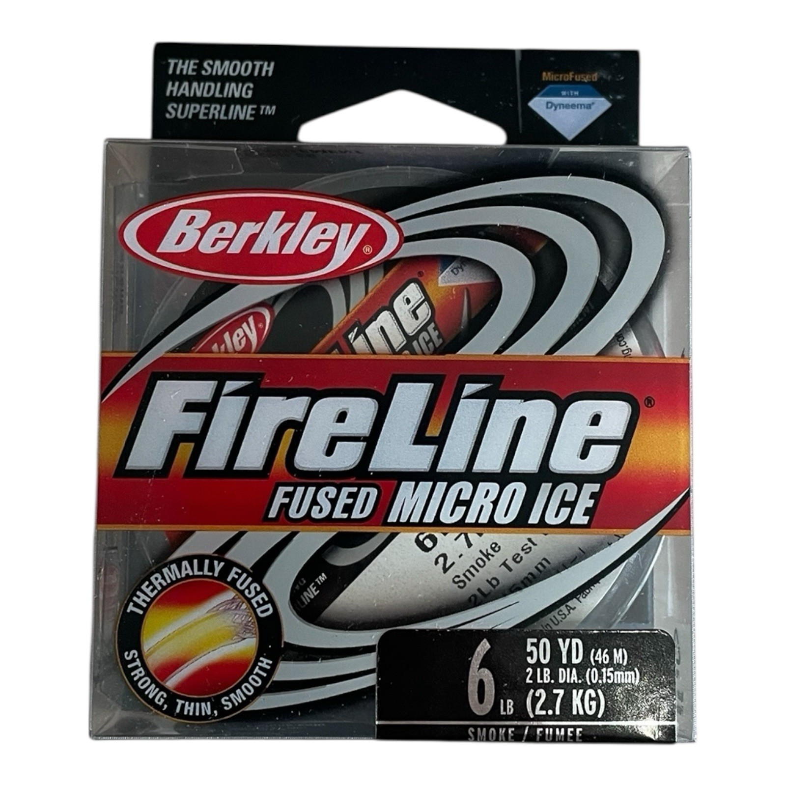 Berkley Fireline Ice Smoke Thermally Fused Ice Braid 50yd 6lb