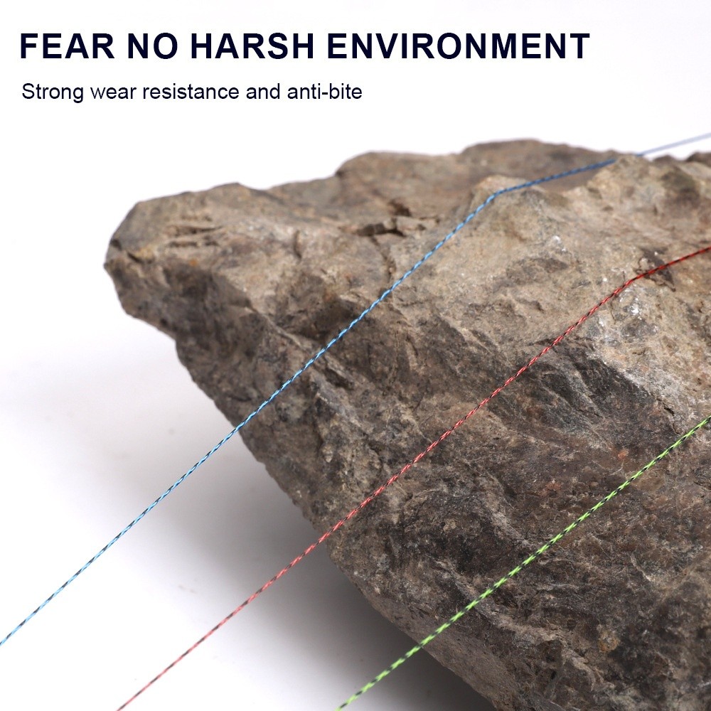 4 Strands Braided Invisible Fish Line 500M PE Multifilament Speckle Fishing Line