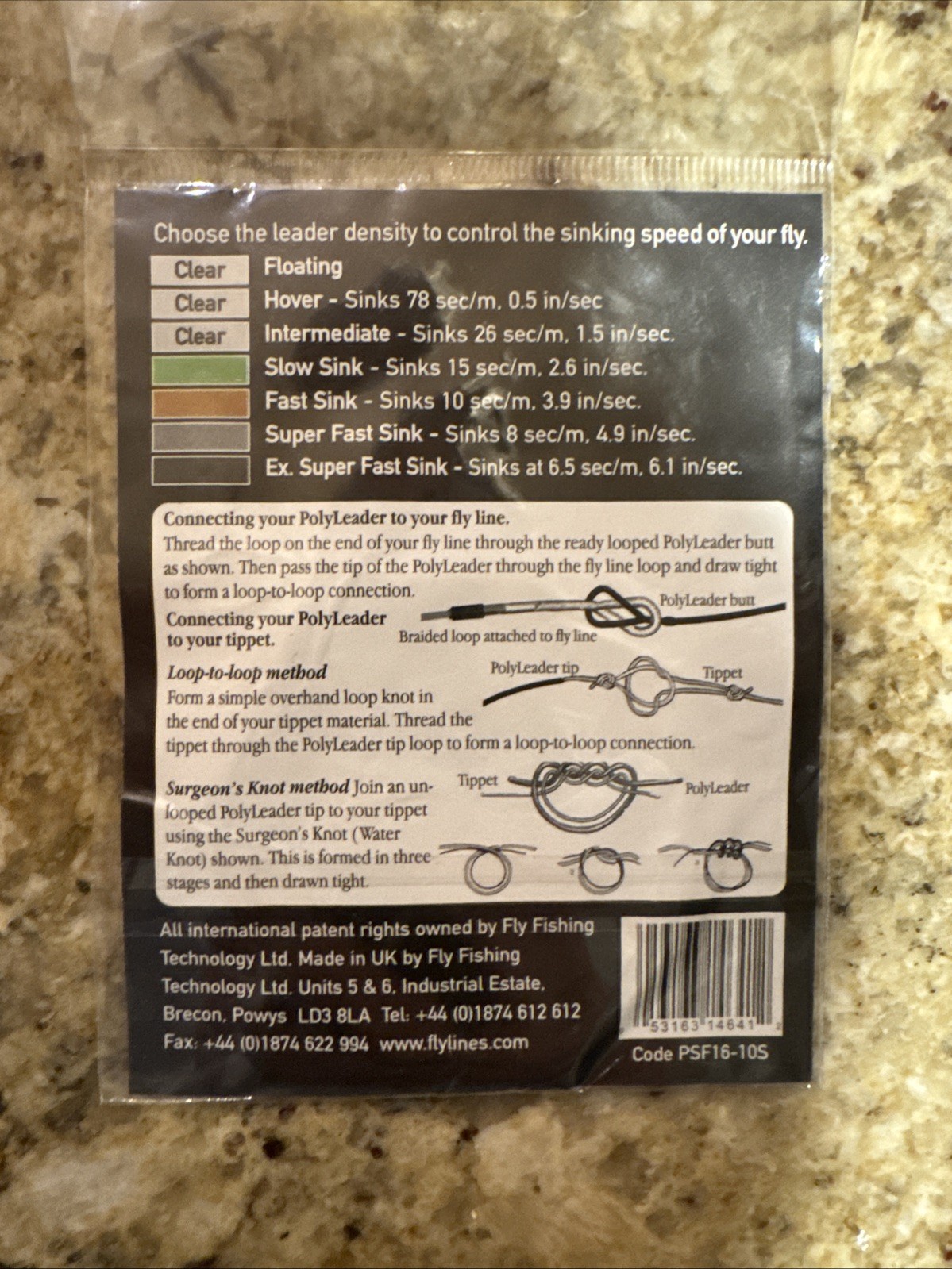 Airflo Salmon/Steelhead Polyleader – 10′ Fast Sinking – New PSF16-10S
