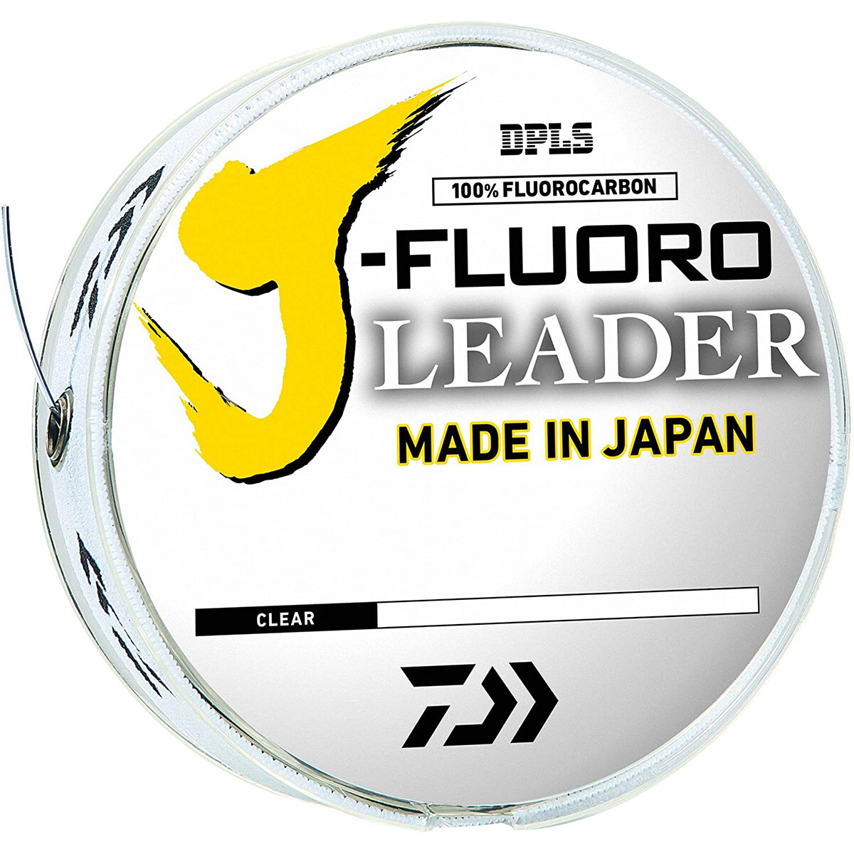 Daiwa 50 Yard 100% Fluorocarbon J-Fluoro Fishing Leader – Clear