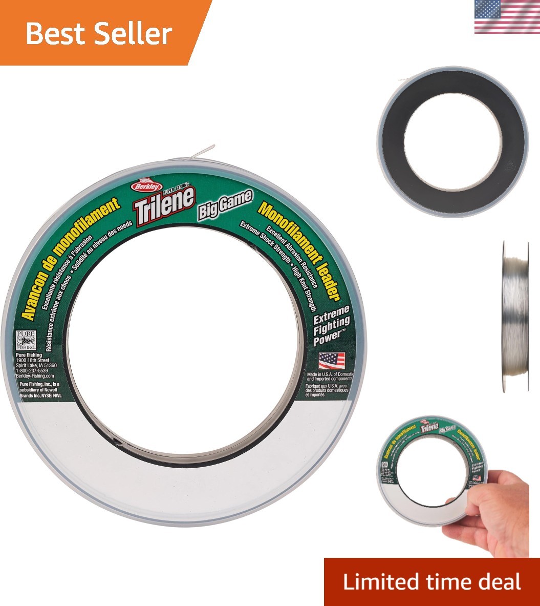 Trilene Big Game 30lb Monofilament Fishing Line, 55 Yards of Ultra-Reliability