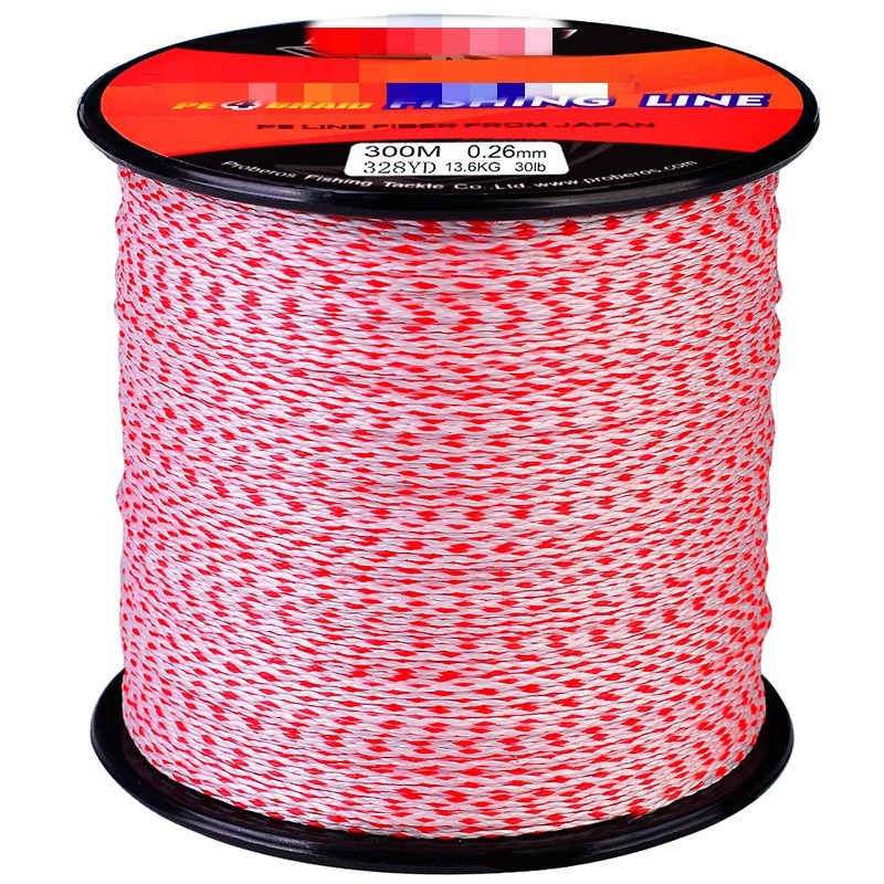 Braided Fishing Line PE 4 Strand Super Strong Multifilament 300M Sea Fishing