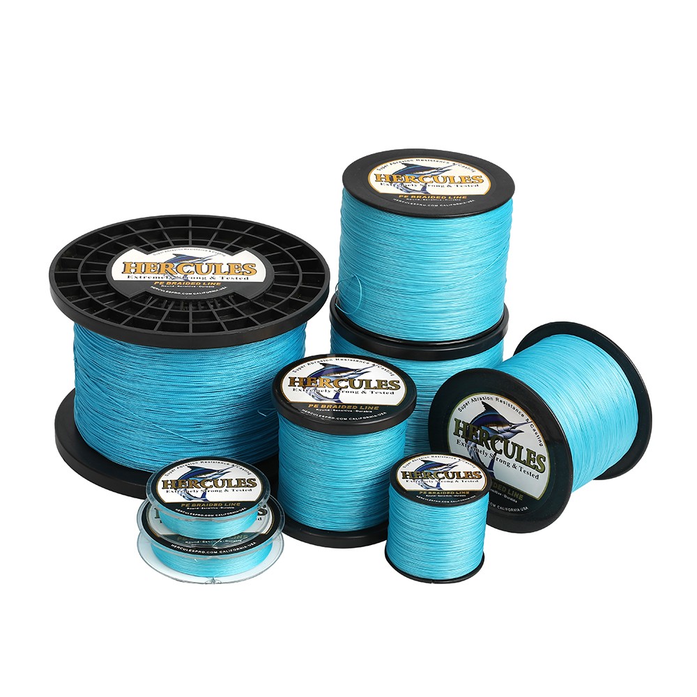 HERCULES 8X 10lb-300lb Blue PE Braided Fishing Line 100M-2000M