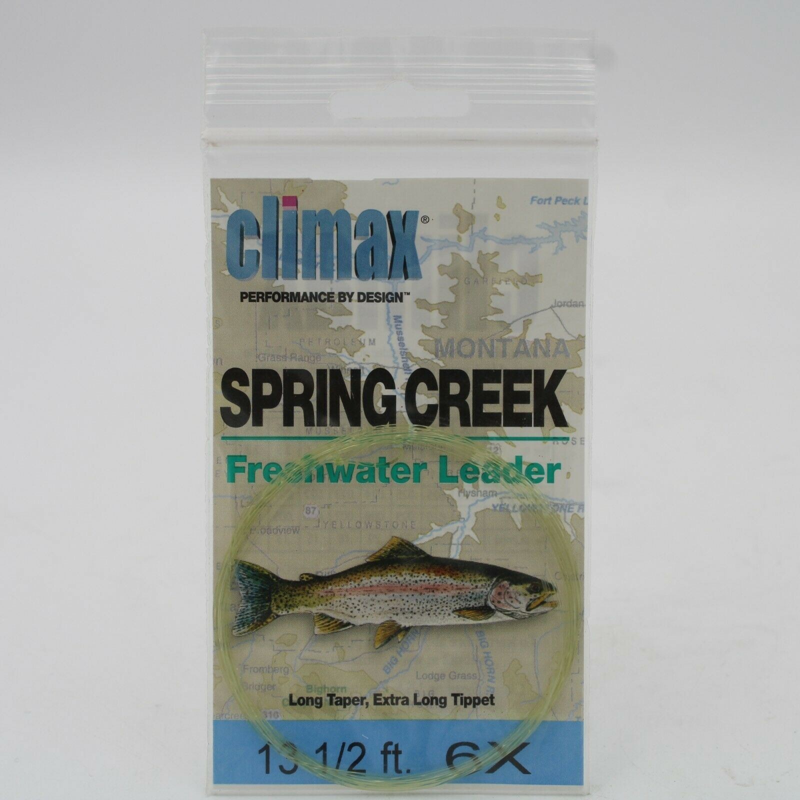 Climax Spring Creek Fresh Water Leader Fly Fishing Tippet 290365 13-1/2ft 6X