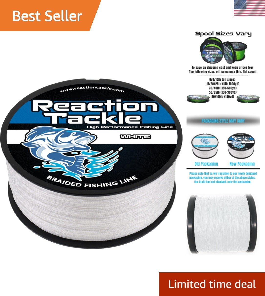 Ultimate Performance Braided Fishing Line – 450ft in 20lb with Color Safe Tech