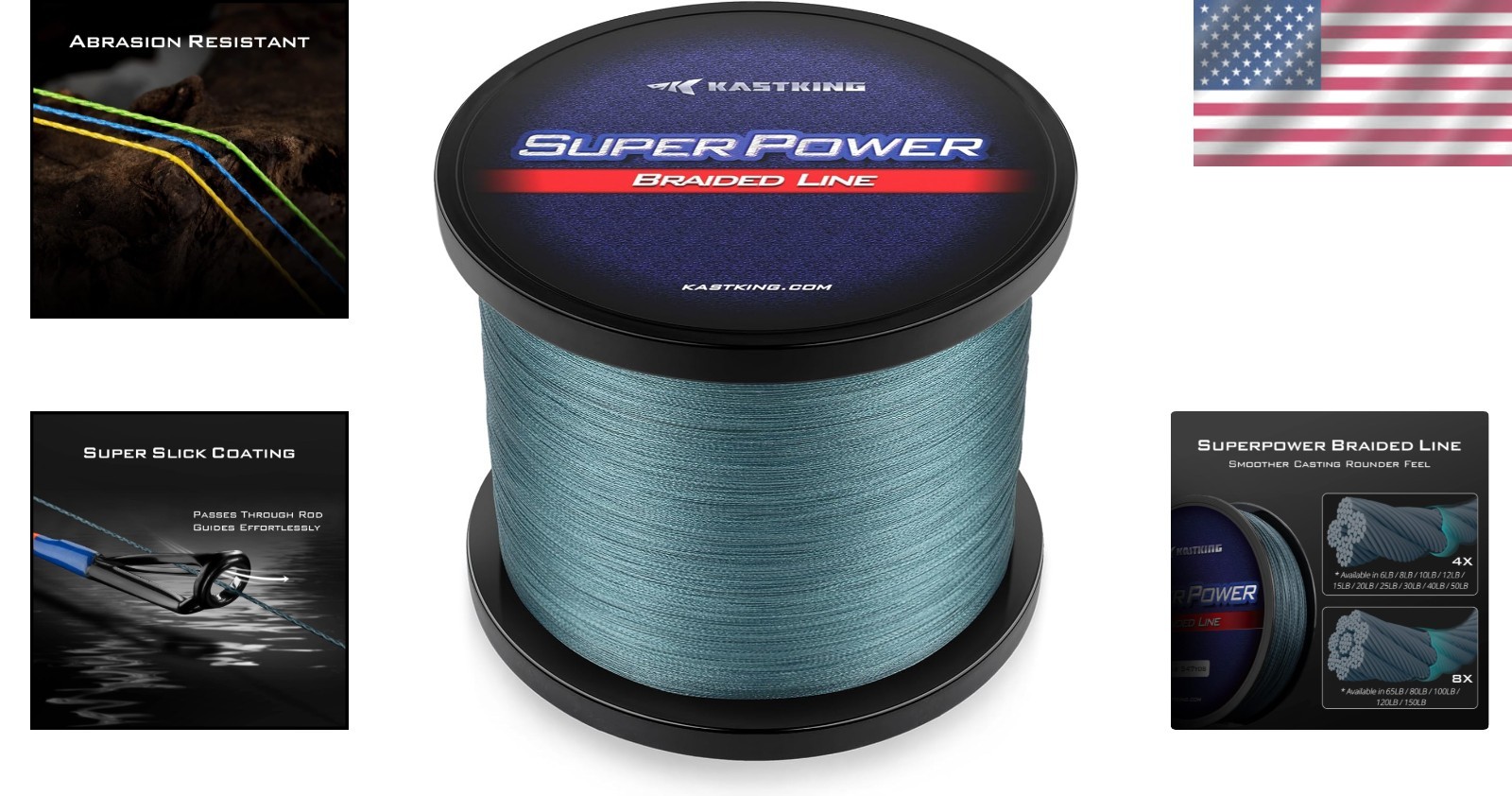 Incredible 30lb SuperPower Braided Line – 1097 Yards of Low-Vis Gray Performance