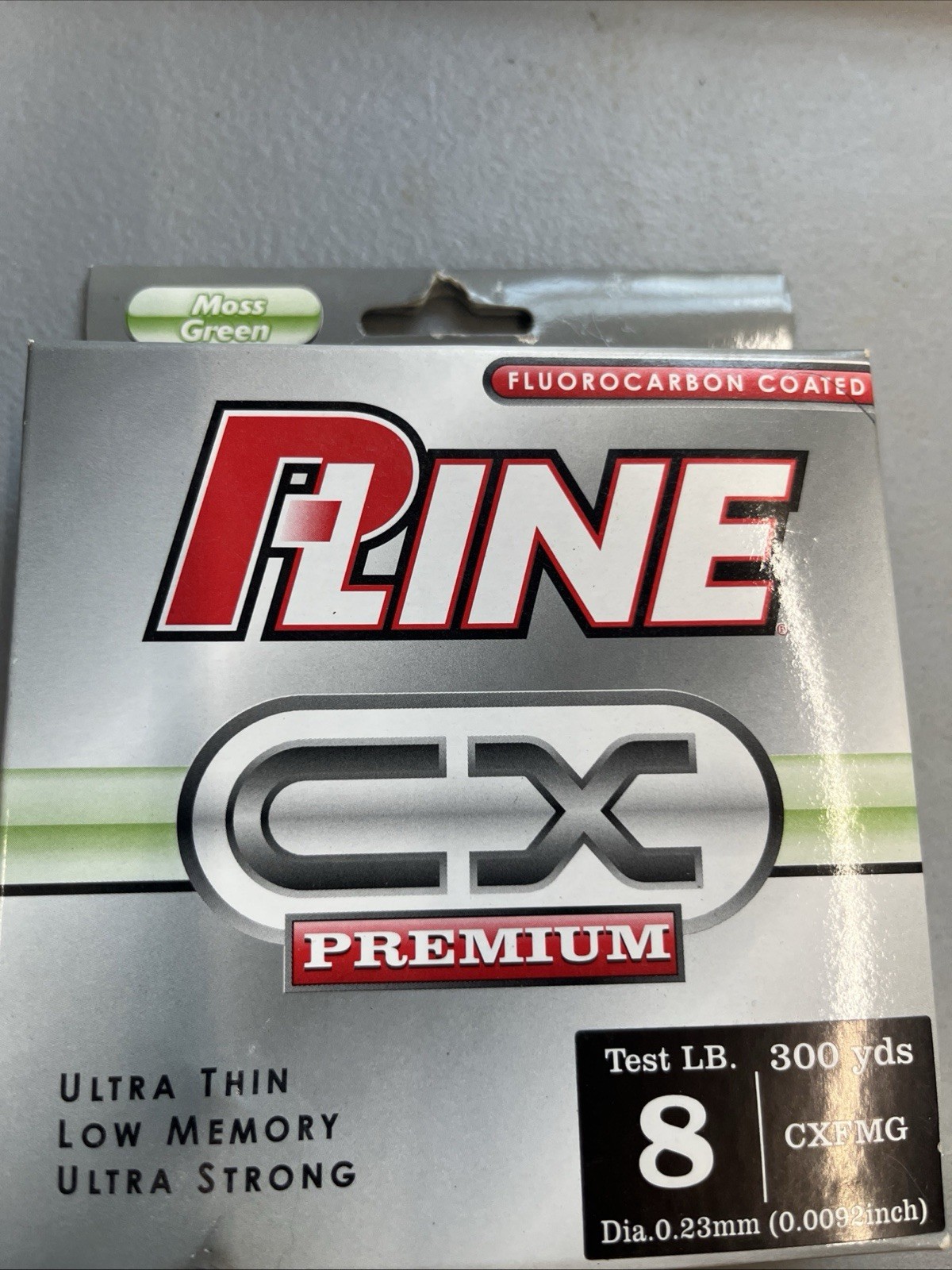 P-LINE CX PREMIUM 300yd 8 lb test COPOLYMER MOSS GREEN LOW MEMORY
