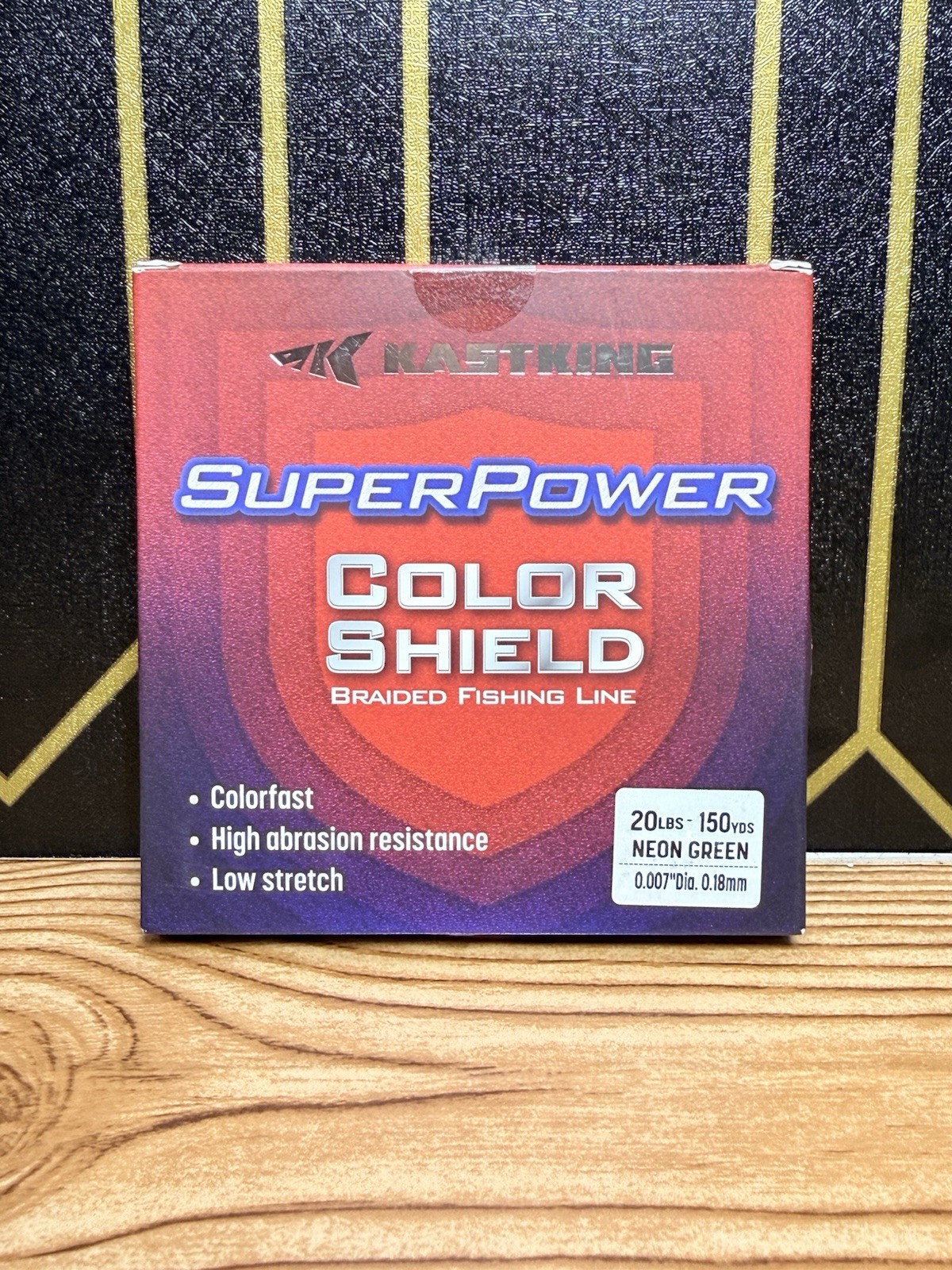 KastKing Super Power Color Shield Braided Fishing Line 20lbs 150 Yds Neon Green