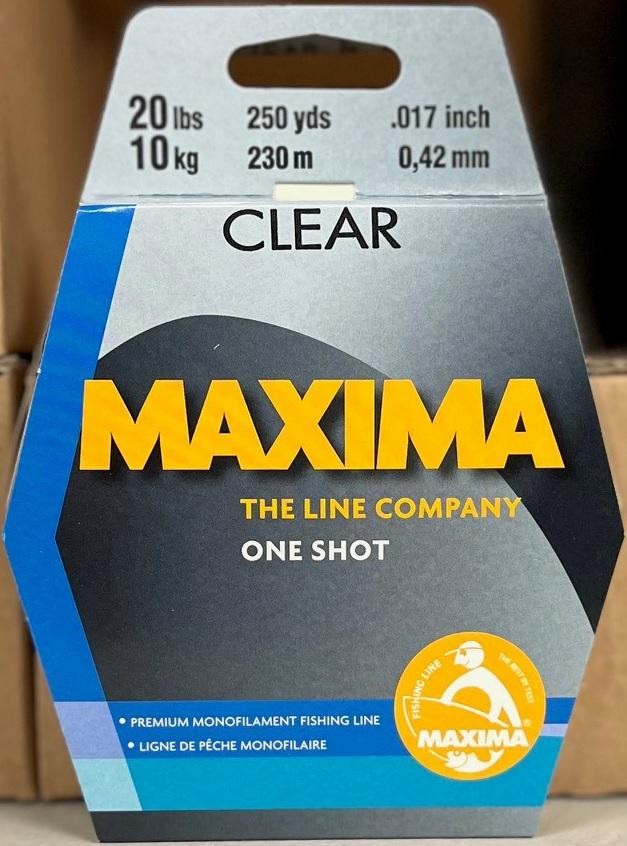 Maxima MOP20 One-Shot Spool Fishing Line 20lb Clear