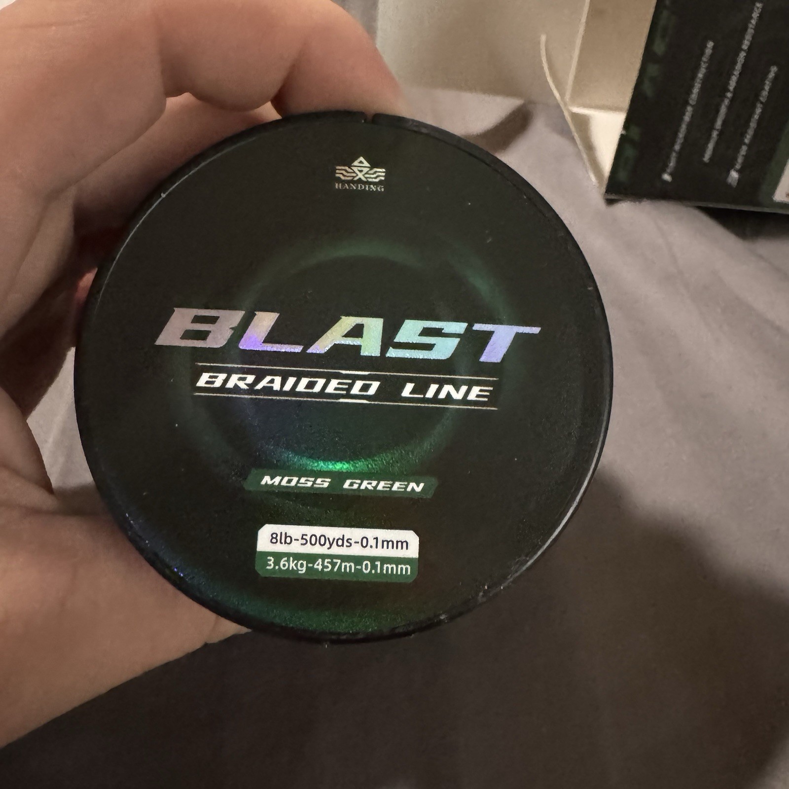Blast Braided Fishing Line Ultra-Thin Diameter 10 lb – 300yds 0.12mm Moss Green
