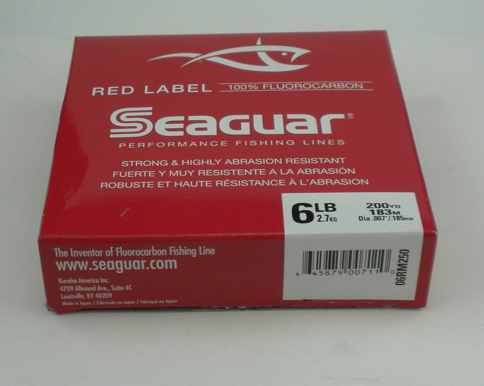 Seaguar 6RM250 Red Label Fluorocarbon Line 6 lb Test 250 yd
