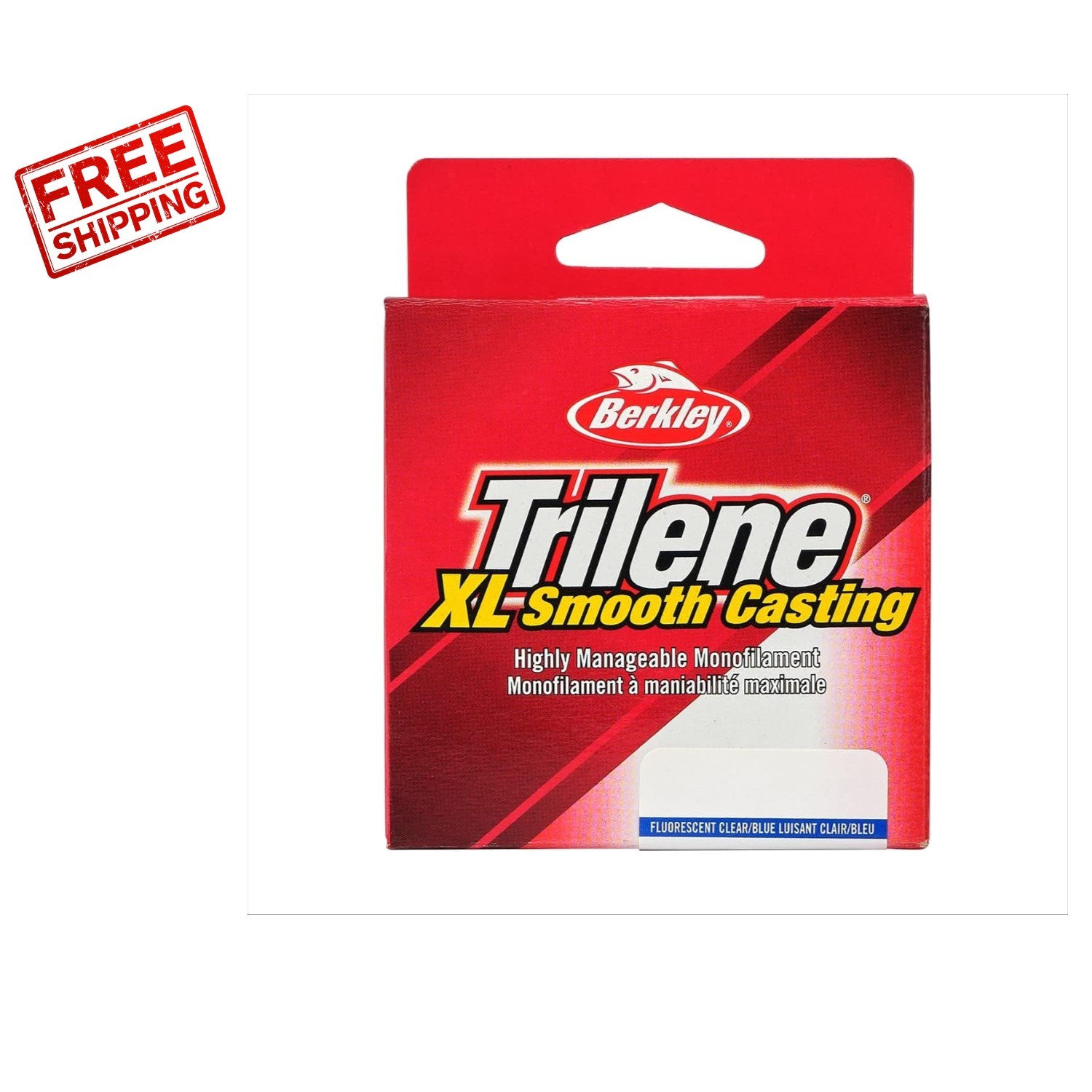 Fluorescent Clear/Blue 110yd Trilene XL Monofilament Fishing Line – 17lb Break