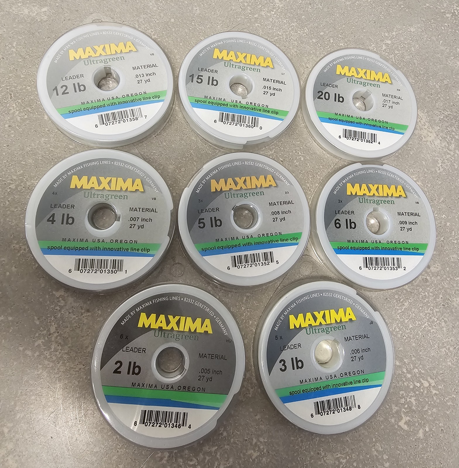 Maxima Ultragreen Fly Fishing Leader/Tippet Material