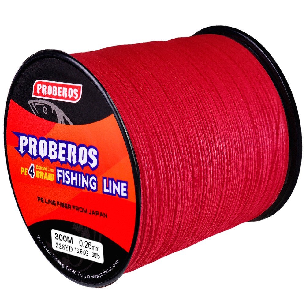 300M PE Braided Fishing Line 4 Strand 6lb-100lb Multifilament Fishing Line