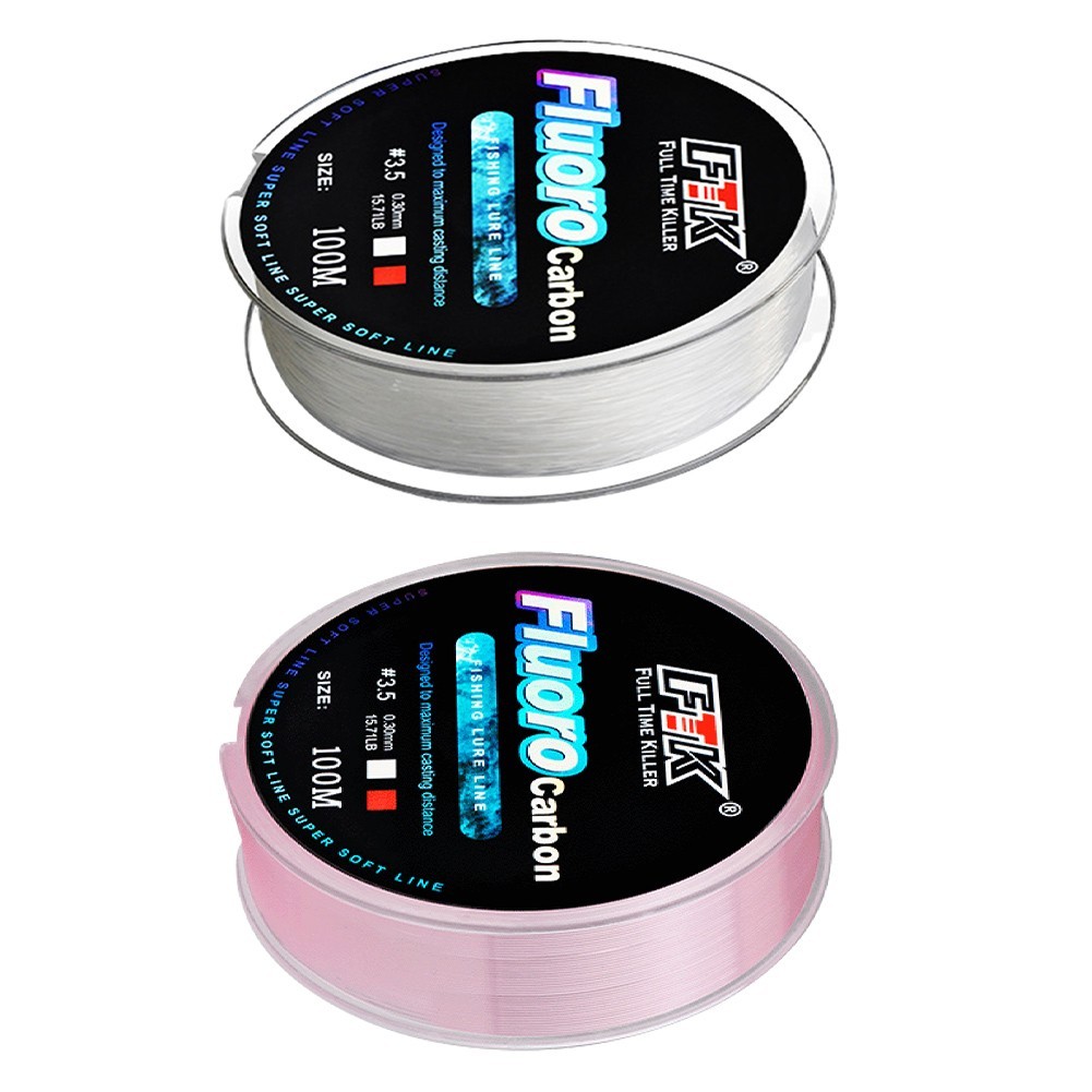 High Quality 100M Fluorocarbon Fishing Line for Carbon Fiber Leader Soft Line