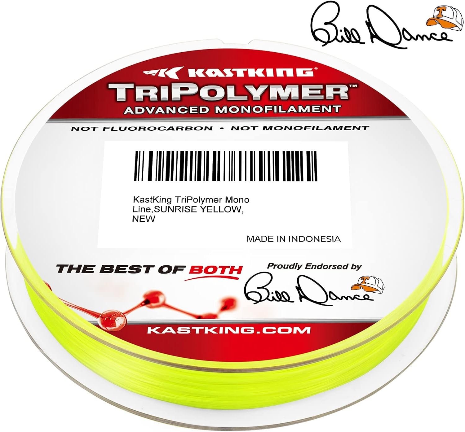 TriPolymer Advanced Monofilament Fishing Line, Low Light Refraction, Super Sm…