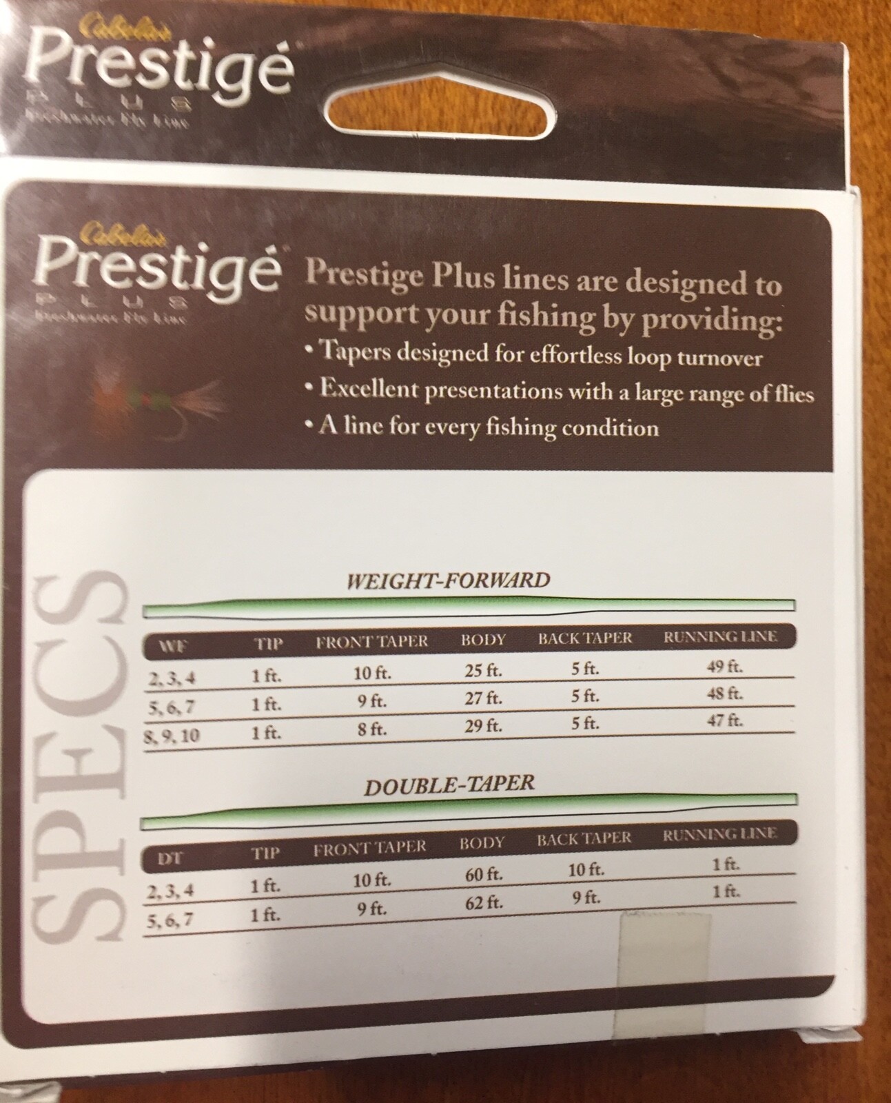 Cabela’s Prestige Plus WF9I 90 Ft. No-Vis Clear Sinking Type 1 Fly Line