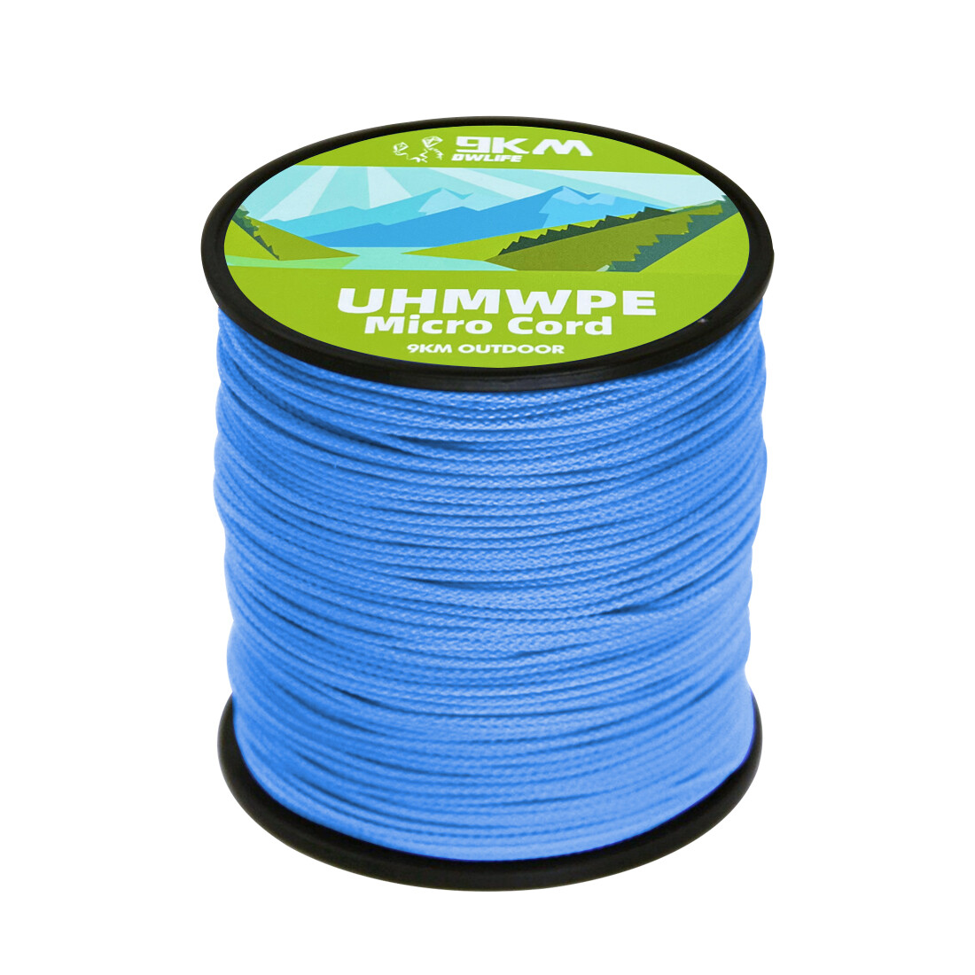 9KM 0.8mm~1.6mm UHMWPE Cord Hollow Braided Fishing Line Outdoor Rope for Kite