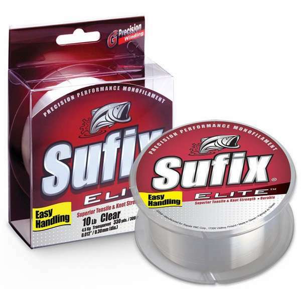 Sufix Elite Monofilament Fishing Line – 330 yd Spool – Choose Size – NEW!