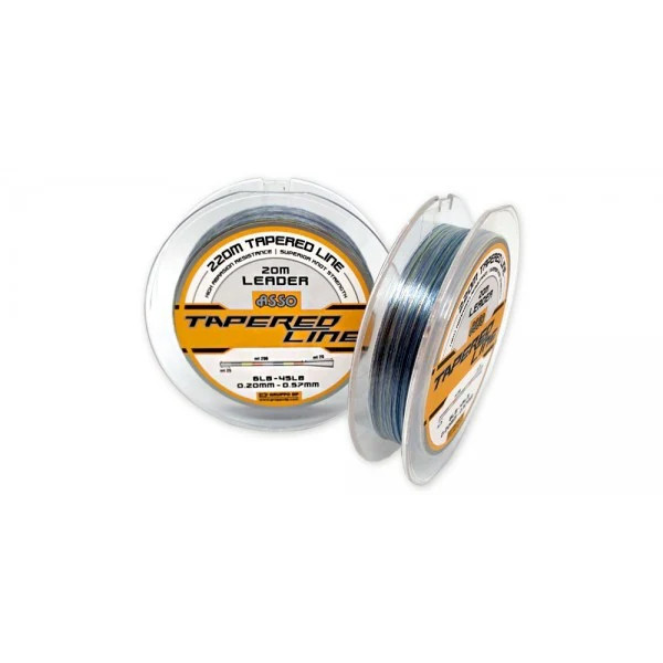Asso Tapered Mainline 220m – Sea Fishing Line- Monofilament