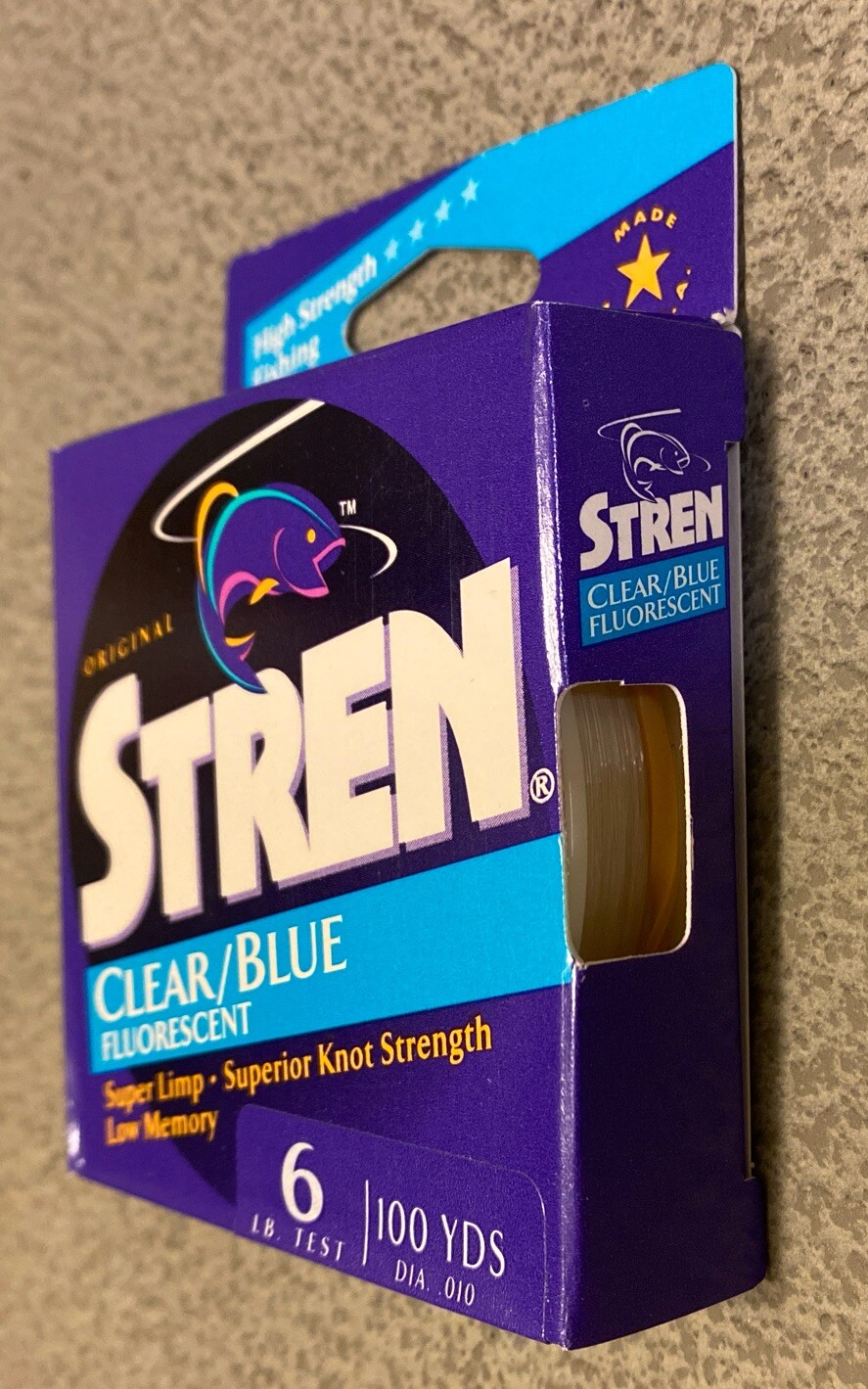 LOT Of 3 Stren Clear/Blue Fluorescent 6lb 100YDS NOS NIP