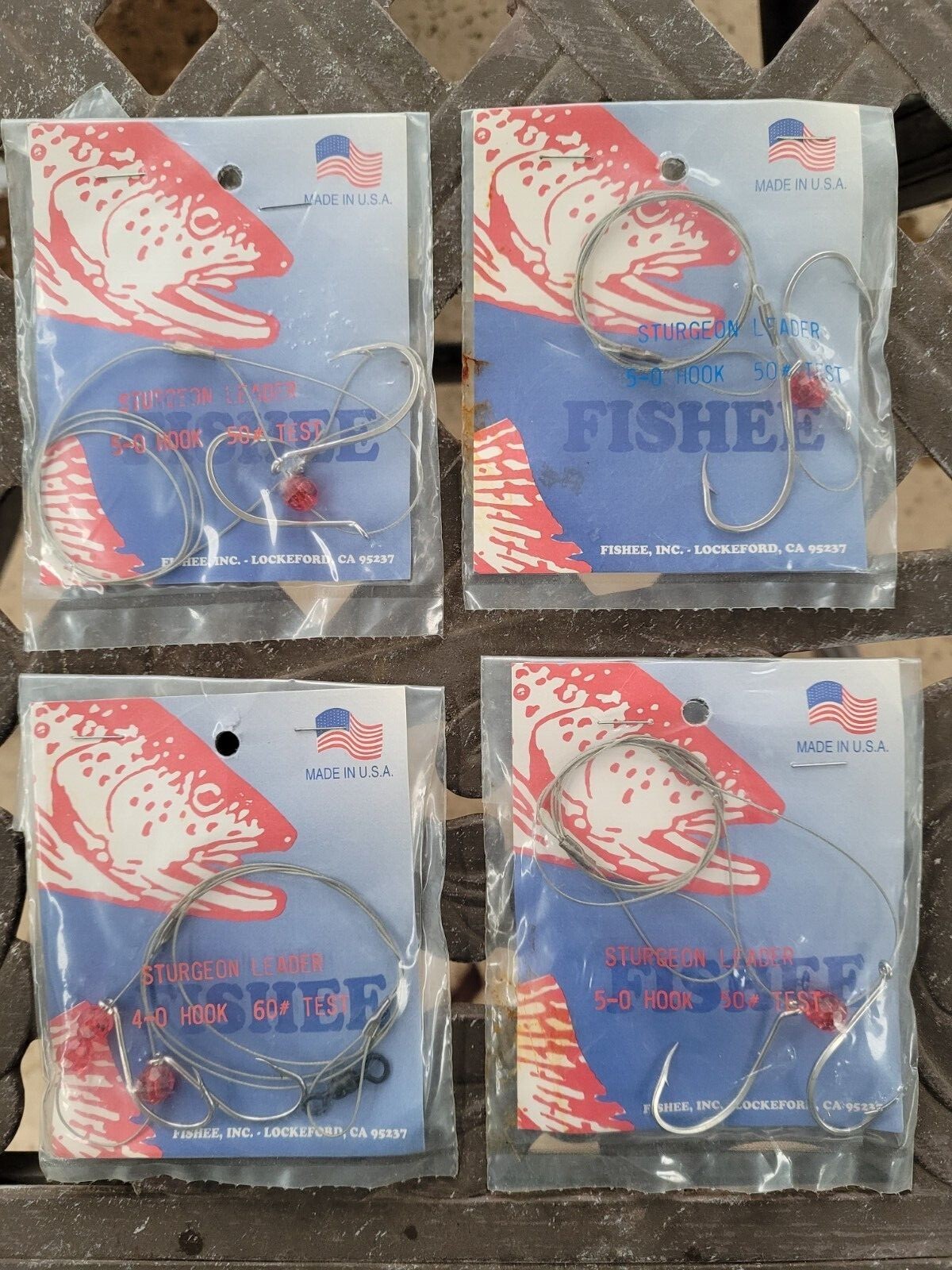 Sturgeon steel leader rigs cable stainless 13 total misc rigs most made in USA