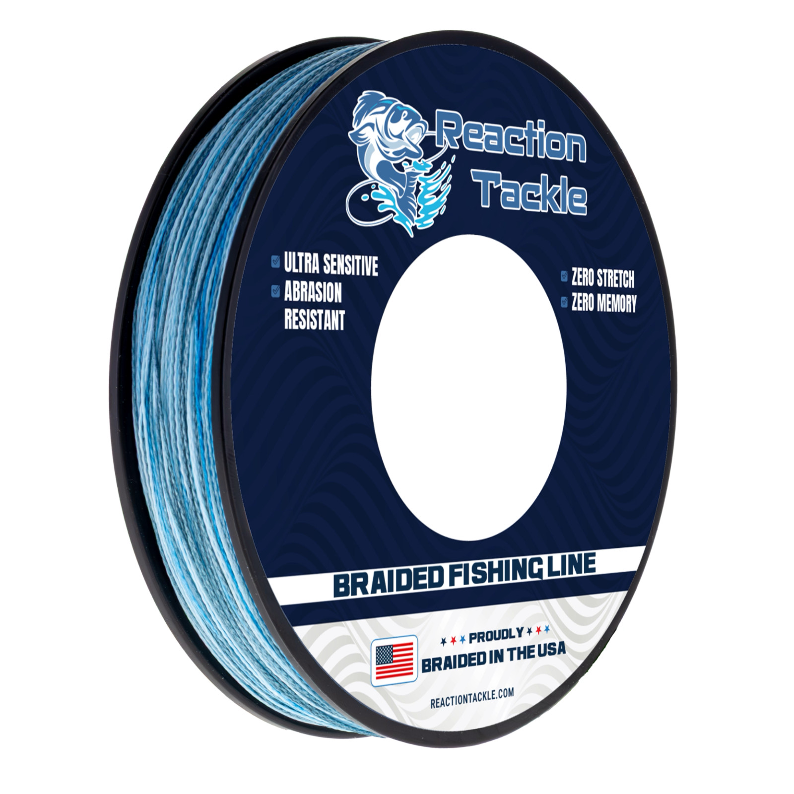 Reaction Tackle Braided Fishing Line Braided in USA Braid Bass Fishing