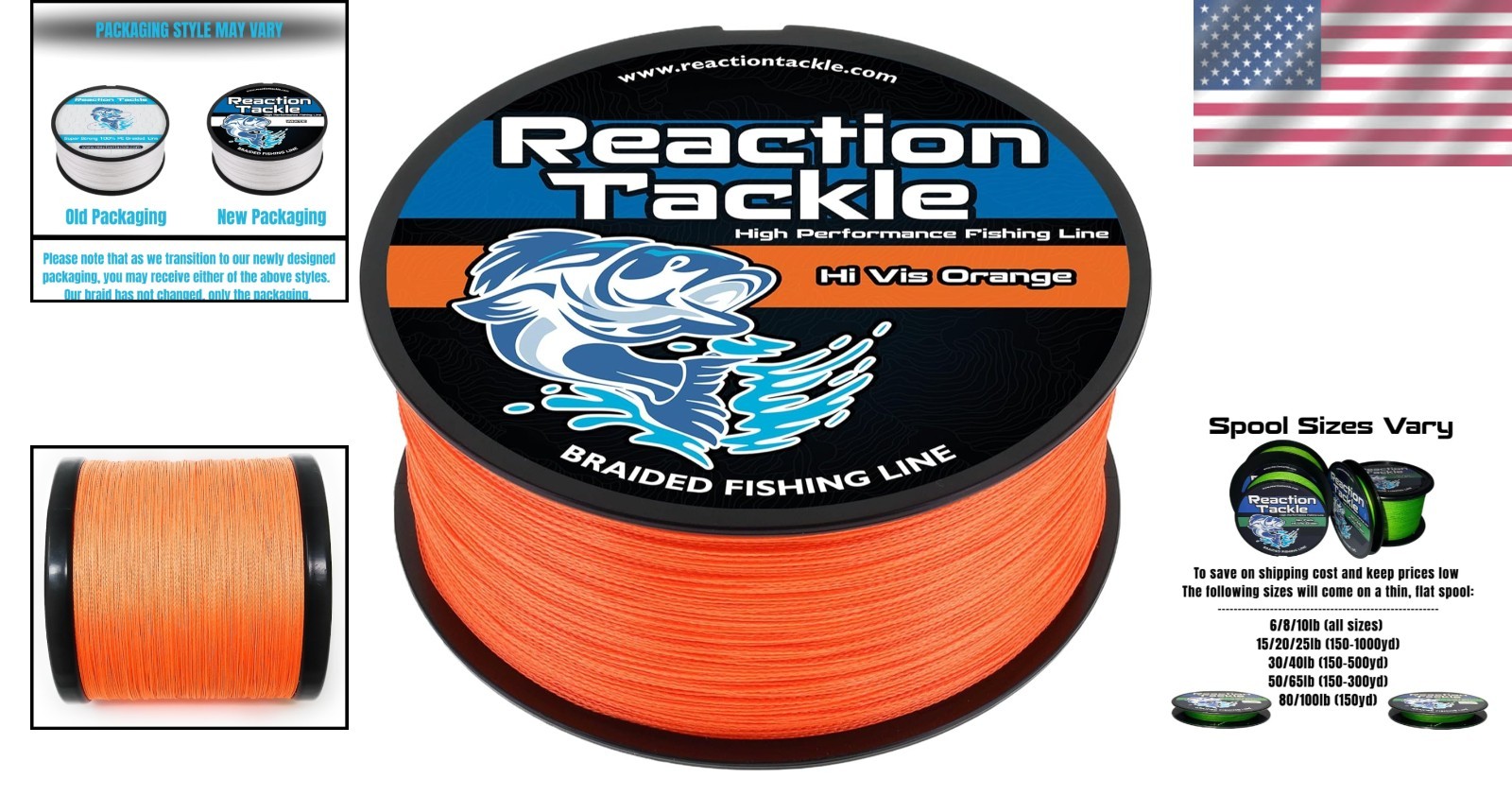 500 Yards Pro Grade Braided Fishing Line – 40lb Abrasion Resistant Strength