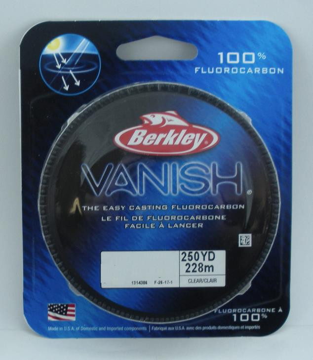 Berkley 1314386 VNFS10-15 Vanish Fluorocarbon Line 10 lb. test 250 yds