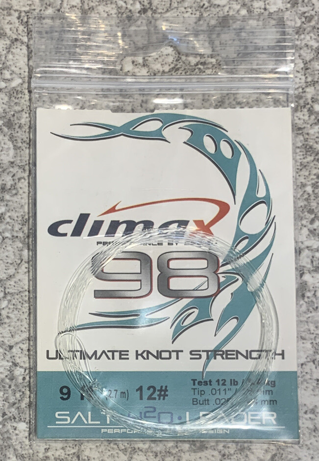 Climax 98 Saltwater Tapered Leader 9’ 12 LB