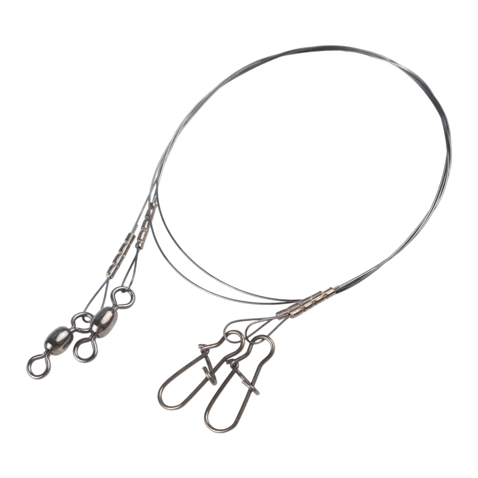 Titanium Fishing Wire Leader Line with Swivel Snap Rust Proof and Anti Damage