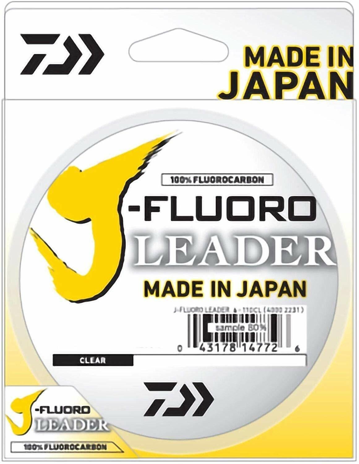 Daiwa J-Fluoro Fluorocarbon Leader – 20 Pound – 100 Yards