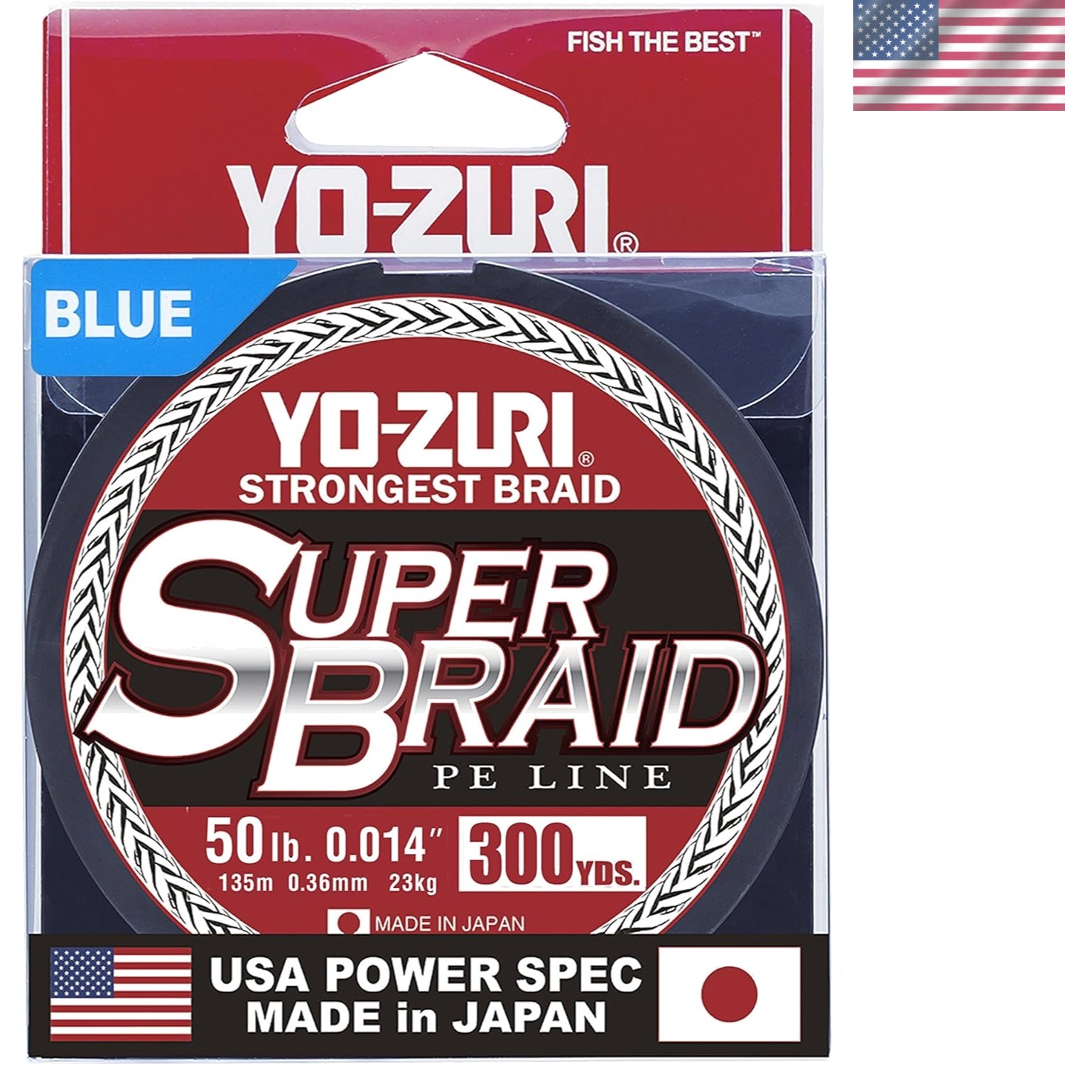 Durable Blue Braided Fishing Line – 20 lb, 300 Yards for Clear Water Fishing