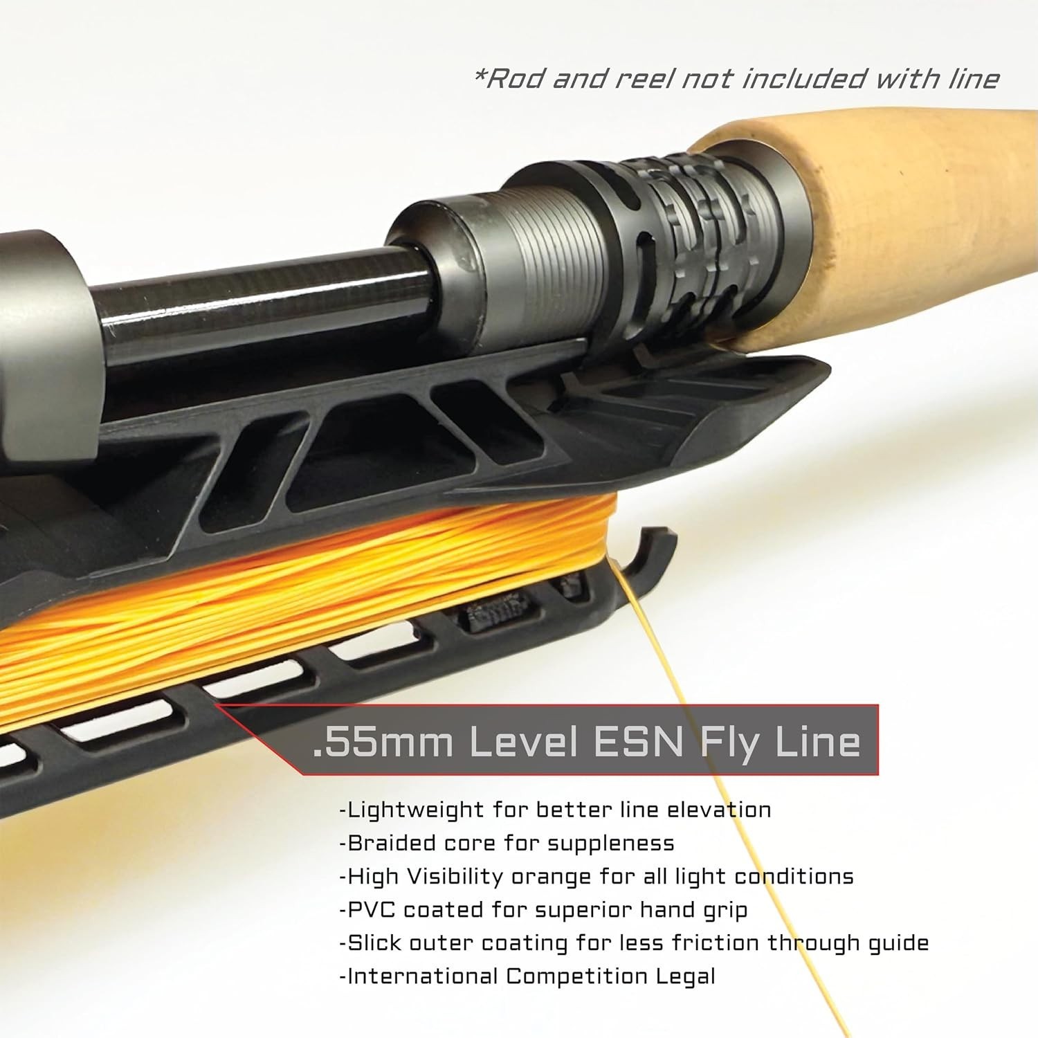 Level ESN Mono & Euro Nymph Fly Line – 62ft High Visibility for Technical Waters