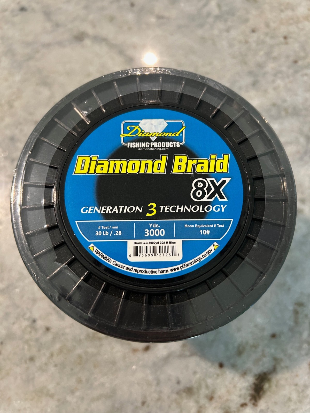 Diamond Braid Generation III 8X Braided Line – Blue – 30lb – 3000yd