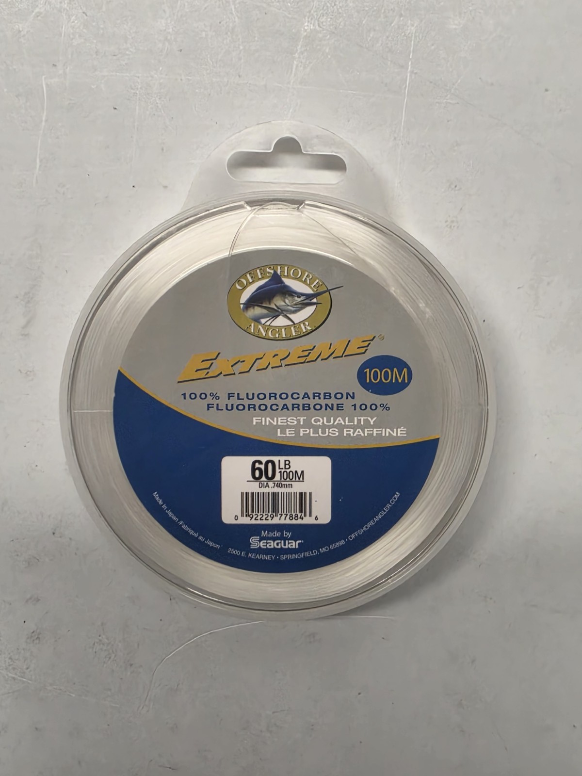 Seaguar Offshore Angler Extreme 100% Fluorocarbon 60lb Clear 100M