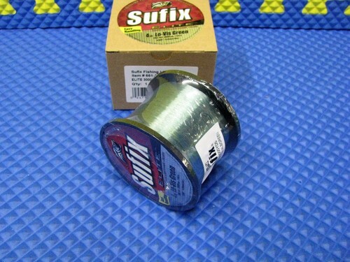 Sufix Elite Bulk Mono Line Spool 3000 YDS Low-Vis Green 661-G CHOOSE LINE WEIGHT