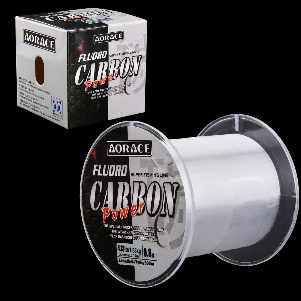 100/500M Fluorocarbon Fishing Lure Line 4-34LB Carbon Fiber Leader Fishing Line