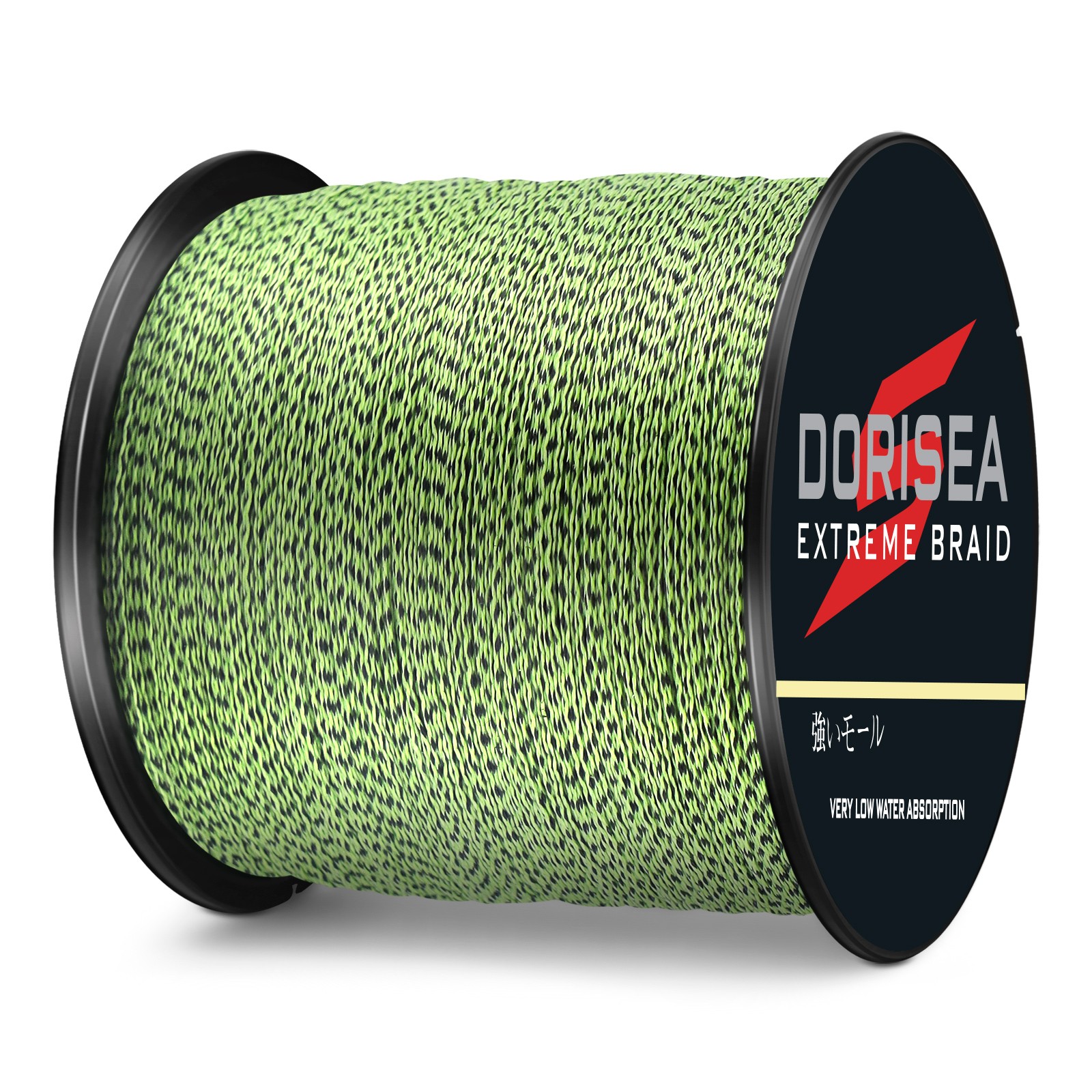 Power Braid Dorisea 100m~2000m Fluorescent Green/Black Spot Braided Fishing Line